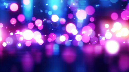 Poster - Captivating abstract background with a mesmerizing display of colorful, blurred bokeh lights.