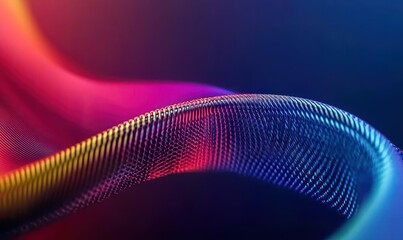Poster - A captivating abstract with flowing, textured gradients creates a visually stunning background.