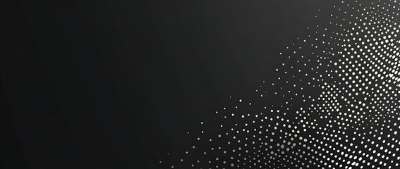 Poster - Vector halftone background with dots. Black and white vector pattern for design, print, wallpaper, poster, or web banner.