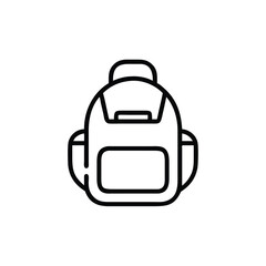 Fototapete - Backpack Icon Outline, Style, Travel, Bag, School, Design, Gear, Carry, Pack