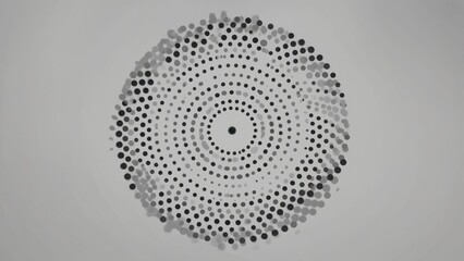 Poster - a close-up shot of a circular object in black and white