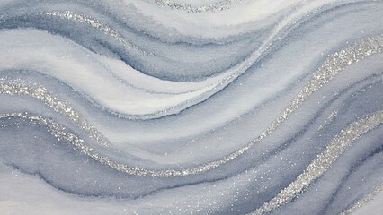 Poster - close-up of a painting depicting a wave