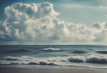 Wall Mural - cloud panoramic sunny beautiful day seascape coast tropical sea landscape holiday beach summer amazing view water background beauty sunrise panorama scene ocean season travel horizon sunset nature