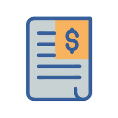 Poster - Bill Invoice Icon Vector Design