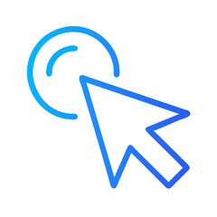 Leinwandbilder - Cursor Click Icon Vector Design