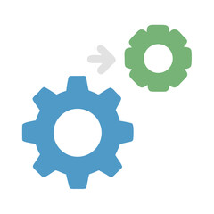 Poster - Gear and Setting Icon Vector Design