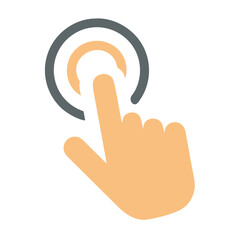 Leinwandbilder - Hand Cursor Click Icon Vector Design