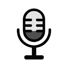 Poster - Microphone Vector Icon Design

