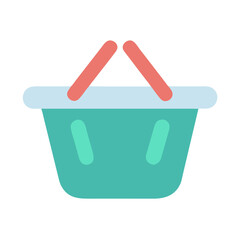 Poster - Shopping Basket Icon Vector for Retail, Shopping, and E-commerce Concepts

