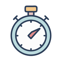 Aufkleber - Stopwatch Sign Icon Vector for Timing, Measurement, and Precision Concepts