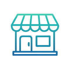 Aufkleber - Store Icon Vector for Retail, Shopping, and Business Concepts