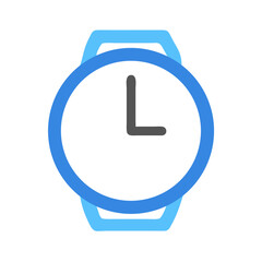 Poster - Watch Sign Vector Icon Representing Time, Clock, and Digital Devices