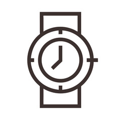 Poster - Watch Sign Vector Icon Representing Time, Clock, and Digital Devices