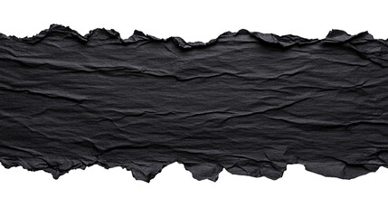 Wall Mural - dark rough black paper background, abstract texture, cut out transparent