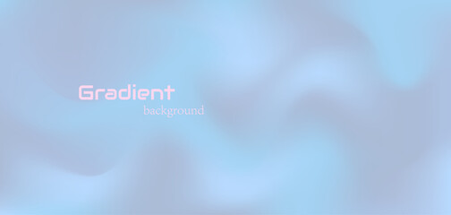 Wall Mural - Light pale blue, gray and pink colours vector mesh gradient background. Abstract aesthetic soft and tranquil wavy digital watercolor dusk sky concept for winter design, banner, surface