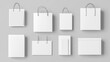 © Sampao - Flat lay of blank white product boxes and labels ready for branding and retail packaging