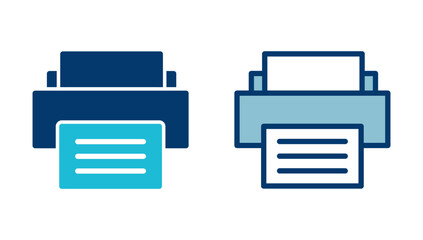 Fototapete - Printer icon vector isolated on white background. print icon. Fax vector icon.