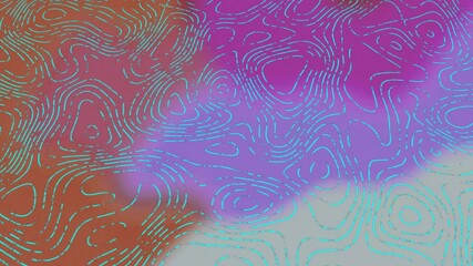 Poster - Swirling blue lines creating animation over vibrant red and purple background