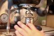 © Mau Salas - Preparation of a coffee in a professional coffee machine
