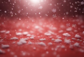Wall Mural - background rendering red winter snow snowflakes 3d falling design snowfall celebrate snowflake 2022 