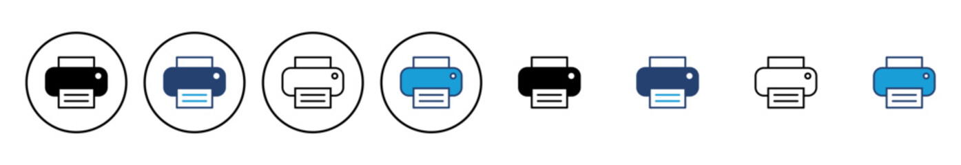 Aufkleber - Print icon vector. printer icon vector.