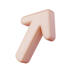 Poster - A 3d rendered upward pointing arrow graphic.