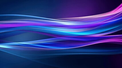 Poster - vibrant abstract background flowing waves of blue, purple, and pink colors creating movement and ene