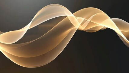 Poster - abstract light waves in smooth, flowing patterns of warm tones evoke sense of calm and elegance, whi