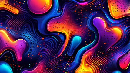 Aufkleber - Vibrant abstract design digital art colorful patterns creative space close-up modern aesthetics