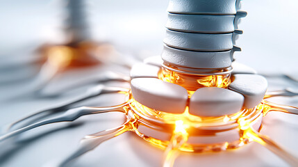 Aufkleber - innovative technology action laboratory environment digital art futuristic concept close-up view of 