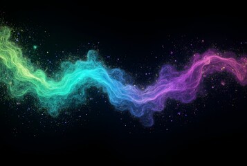 Wall Mural - abstract blue background with smoke