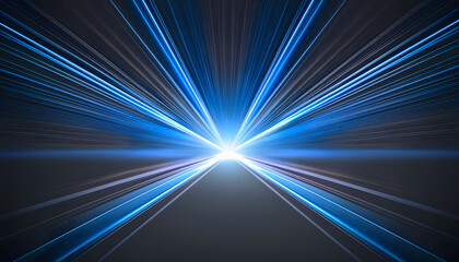 Aufkleber - Radiant beams of light converge towards a bright center, creating a dynamic and energetic visual effect in a dark background