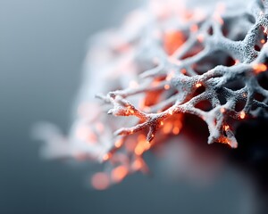 Poster - modeling capabilities of a large language model, 3d abstract brain-like structure formed by intercon
