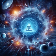 Wall Mural - cosmic ray cosmic ray neutrino with a ghostly particle a nearly