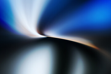 Fototapete - Modren bright Abstract wave blue black gradient background blurred colorful neon color flow trendy hologram effect graphics futuristic design for pattern banner web technology digital backdrop poster