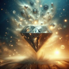 Wall Mural - dust diamonds diamond shaped dust