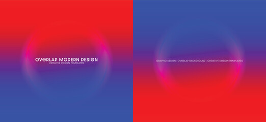 Poster - Modern abstract overlapping color gradients with vibrant backgrounds for banner and poster design templates. Vector illustration