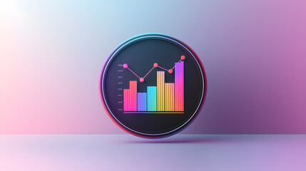 Poster - Dynamic business analytics dashboard displaying insights virtual environment digital art modern perspective