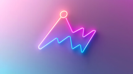 Poster - Dynamic business analytics illustration digital space graphic design futuristic environment eye-level view data visualization concept