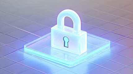 Poster - Secure digital lock illustration technology environment graphic design futuristic concept digital security viewpoint
