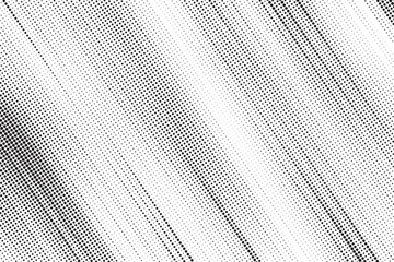 Poster - Dots halftone black and white pattern. Gradient grunge texture background. Dots pop art comics sport style vector illustration halftone.