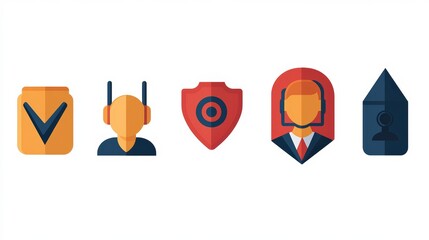 Poster - Cybersecurity Vector Icons Collection for Clean and High Fidelity Designs