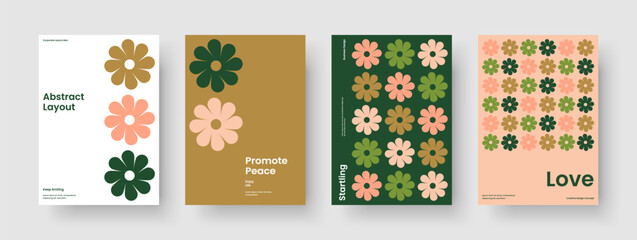 Wall Mural - abstract poster layout. modern brochure template. isolated flyer design. banner. report. background.