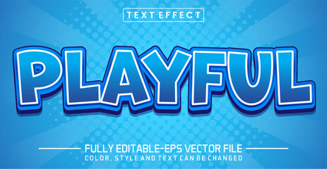 Poster - Playful font Text effect editable