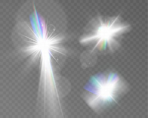 Wall Mural - light, sparkle, glow, star, shine, burst, effect, beam, glitter, flare, radiant, transparent, decora