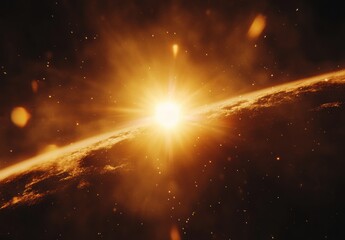 Wall Mural - sun and space