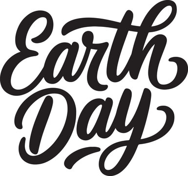 Earth Day Typography text design