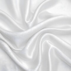 Poster - Soft Silk Elegance: A close-up captures the luxurious flow of pristine silk, highlighting its smooth texture and subtle folds, showcasing its inherent elegance and timeless appeal.