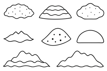 Poster - Sand Line Art Illustration Creative Design for Artistic Expression 