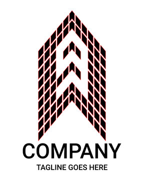 Lowercase 'g' Architectural Logo. Lowercase monogram. Perfect for t-shirts, sports cars, property, architecture, construction and building.